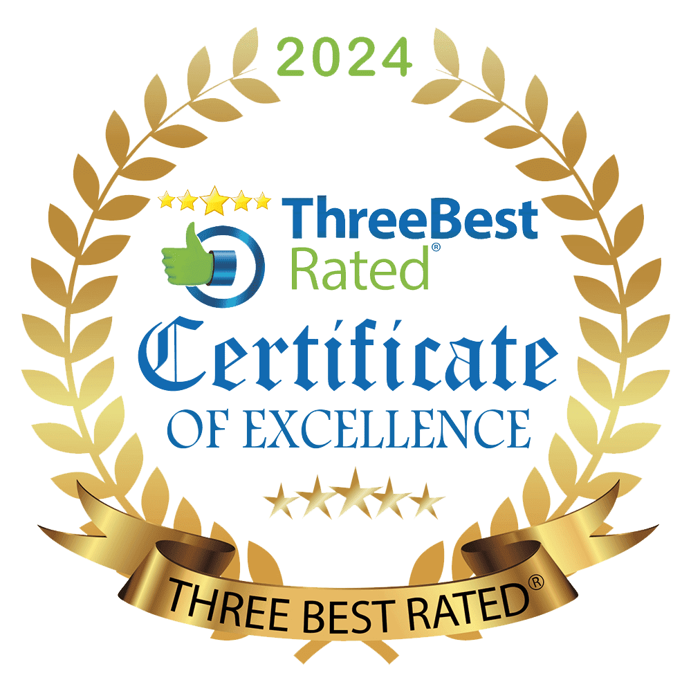 Three best rated certificate of excellence 2024