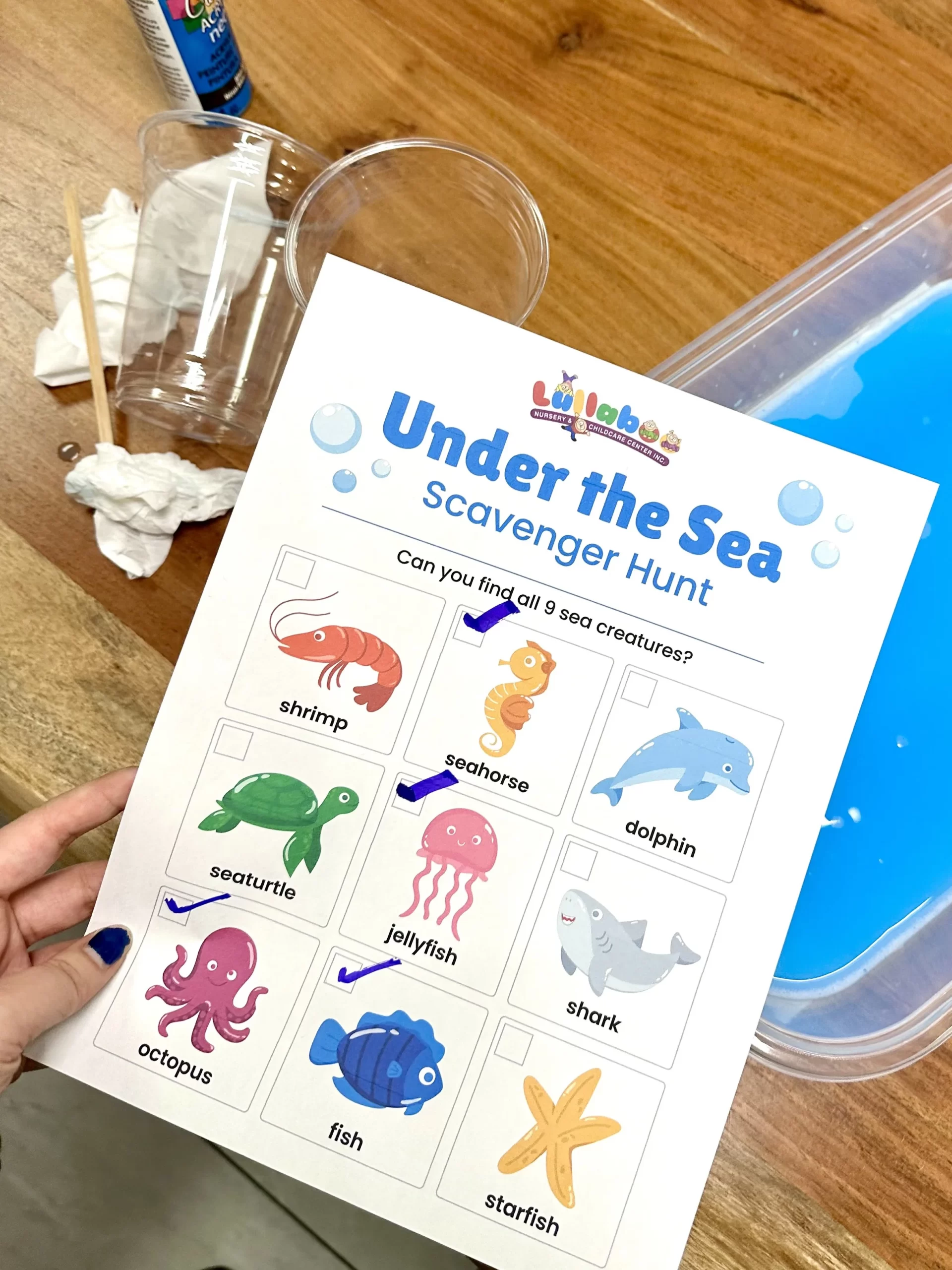 DIY Scavenger hunt materials