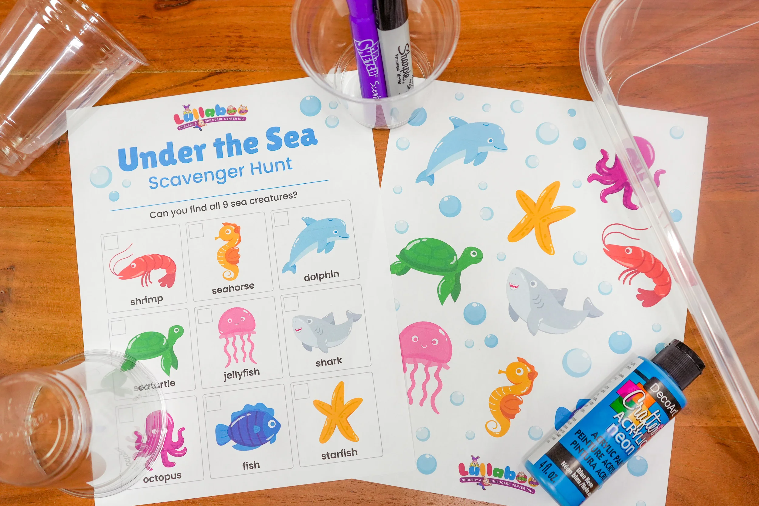 DIY Under the Sea Scavenger Hunt Activity