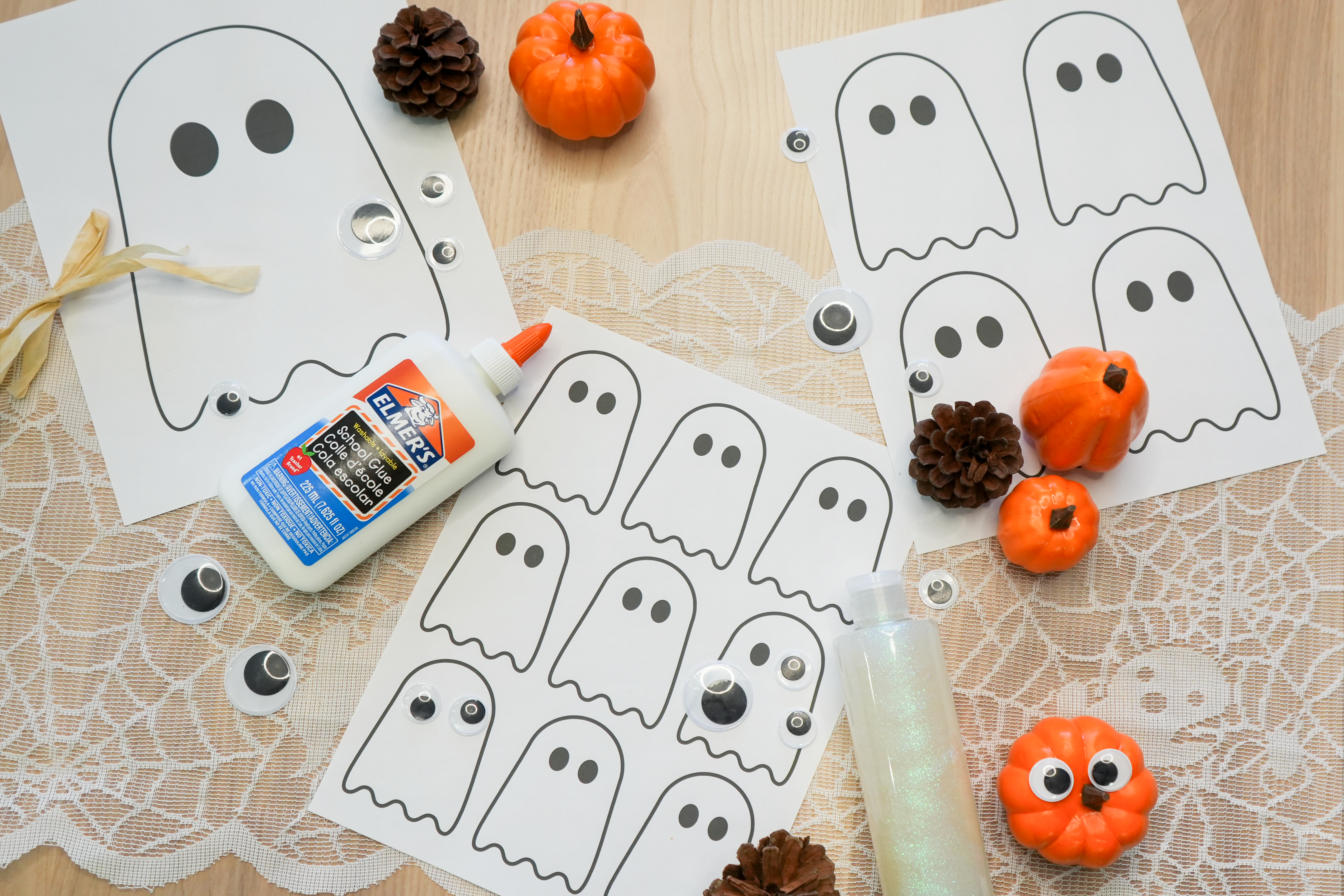 Halloween DIY ghost craft and decor